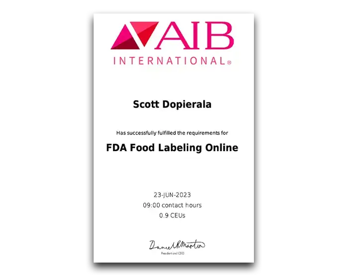 AIB cert 1