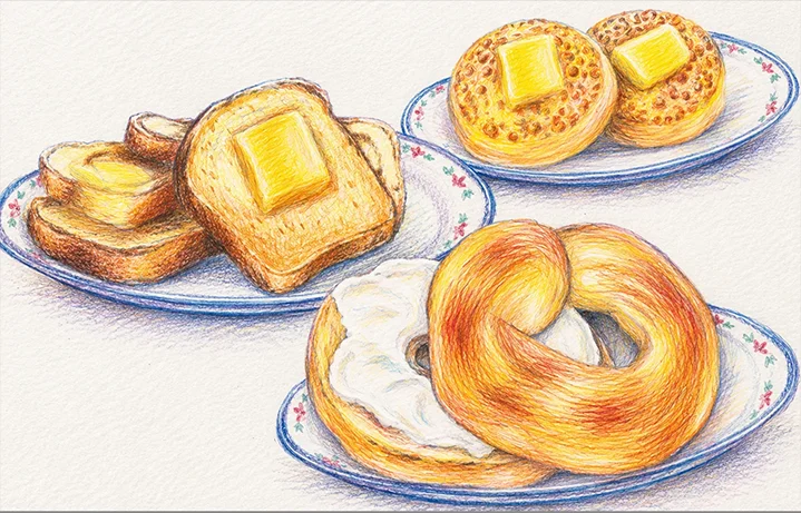 Breakfast illustrations